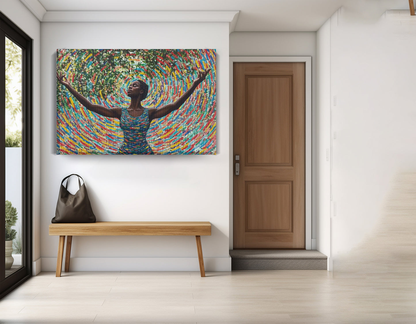 Black Woman Colorful Abstract African American wall art view 17