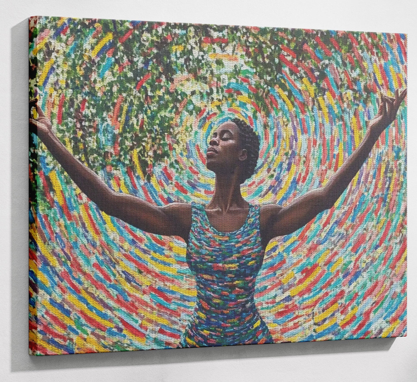 Black Woman Colorful Abstract African American wall art view 13
