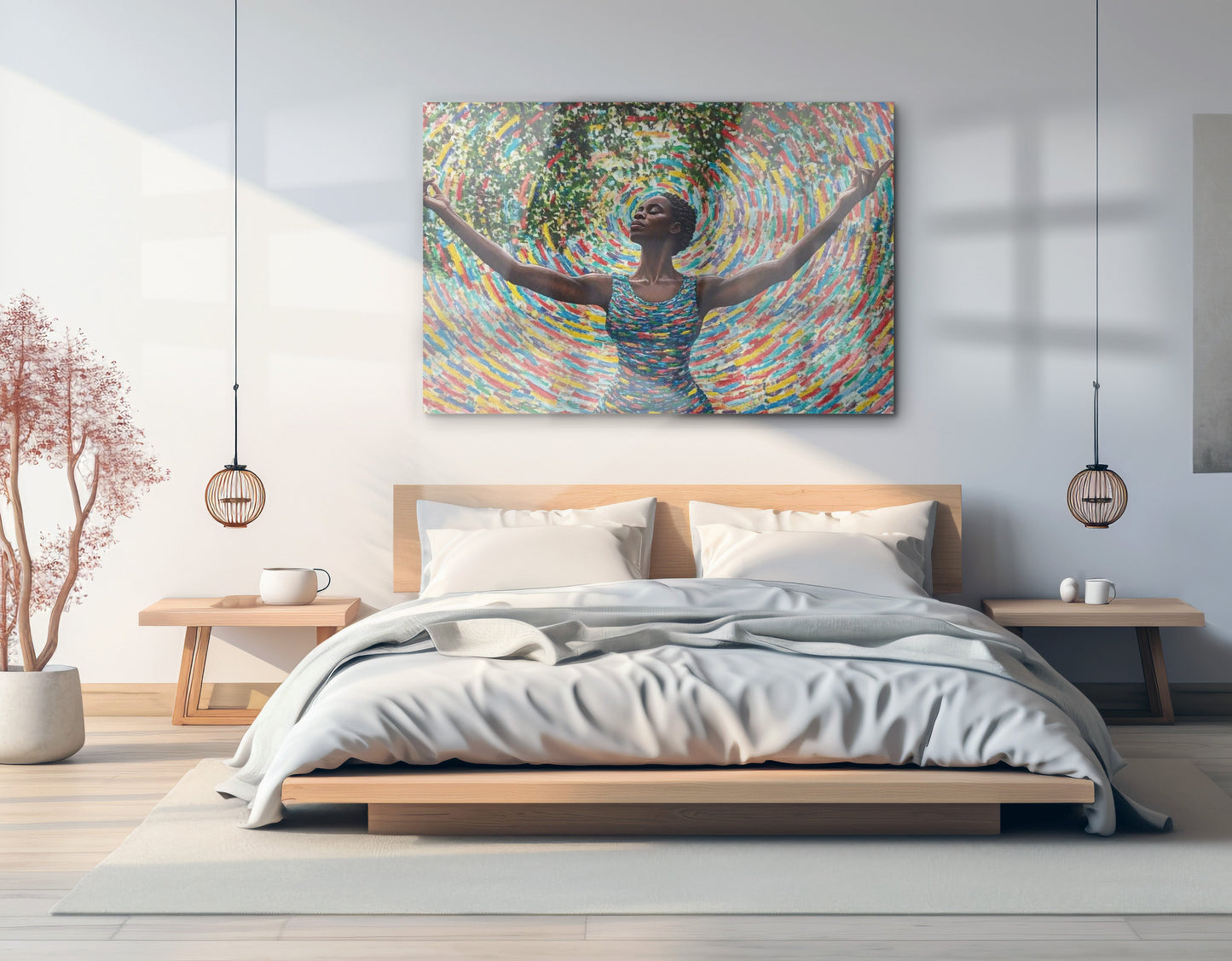 Black Woman Colorful Abstract African American wall art view 21