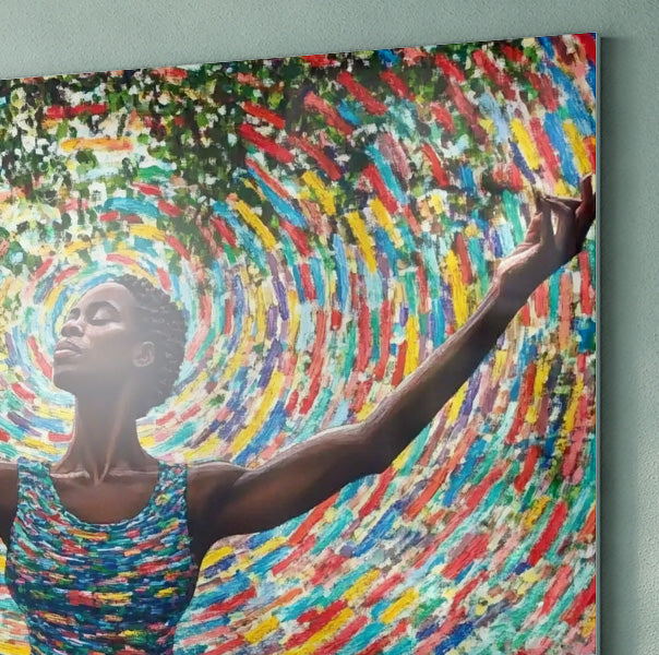 Black Woman Colorful Abstract African American wall art view 22