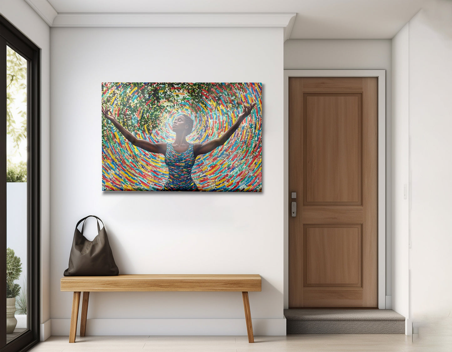 Black Woman Colorful Abstract African American wall art view 23