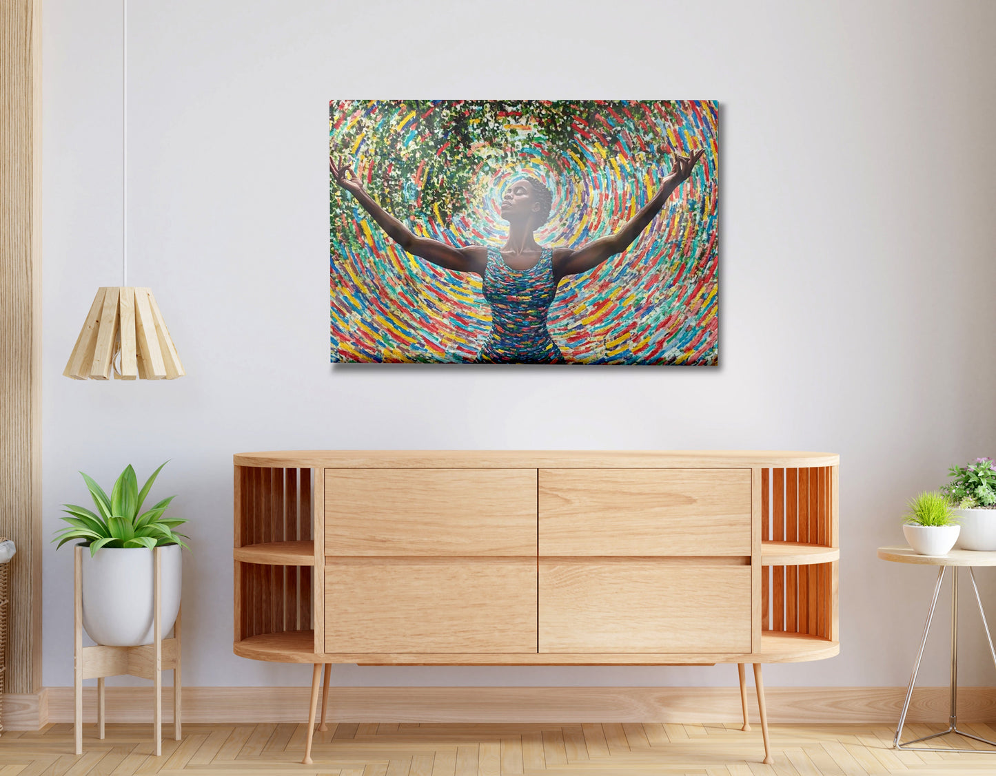 Black Woman Colorful Abstract African American wall art view 20