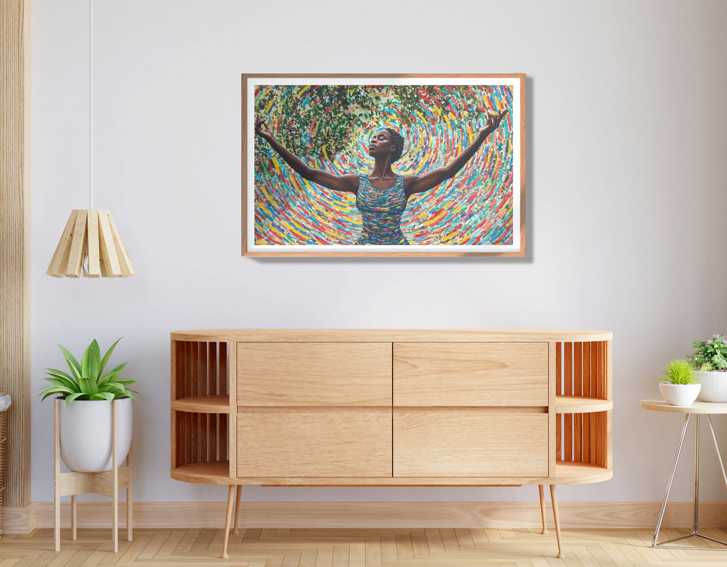 Black Woman Colorful Abstract African American wall art view 80