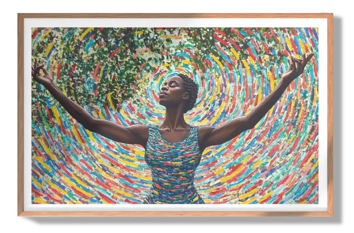 Black Woman Colorful Abstract African American wall art view 79