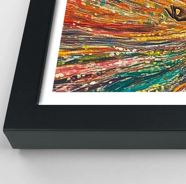 Black Woman Colorful Meditation African American wall art view 70
