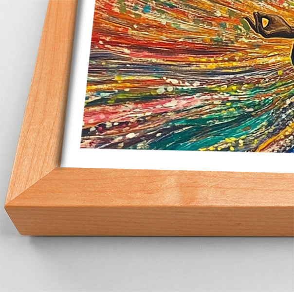Black Woman Colorful Meditation African American wall art view 82