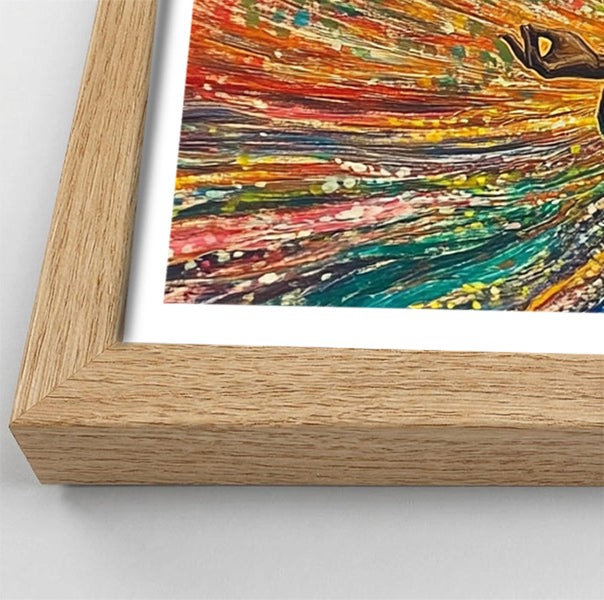 Black Woman Colorful Meditation African American wall art view 76