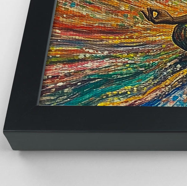 Black Woman Colorful Meditation African American wall art view 28