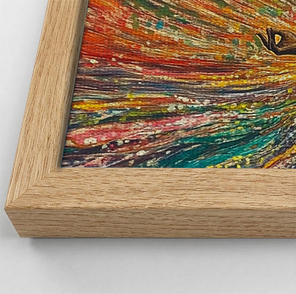 Black Woman Colorful Meditation African American wall art view 52