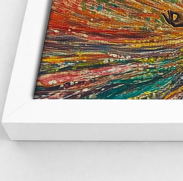 Black Woman Colorful Meditation African American wall art view 64