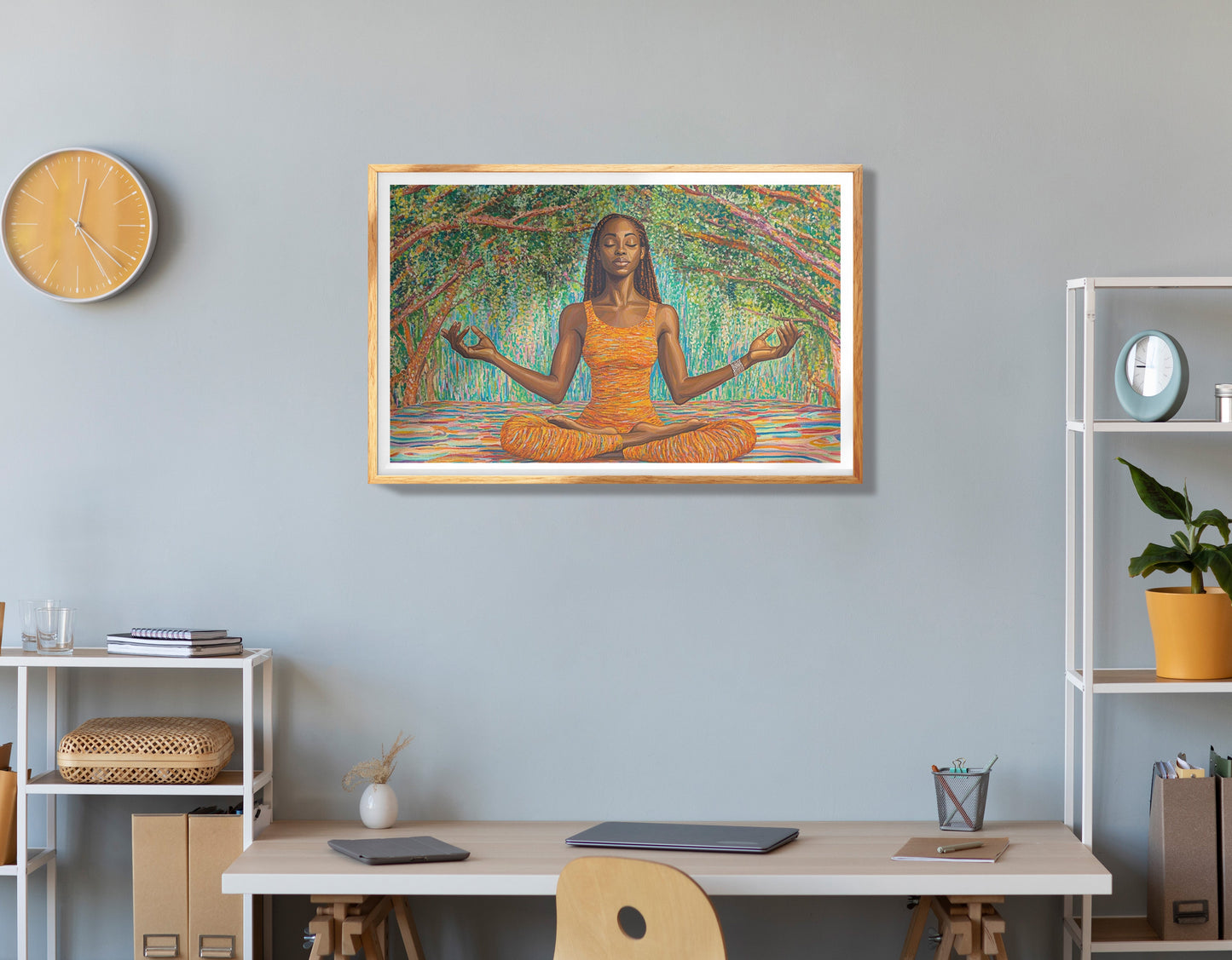 Black Woman Colorful Abstract African American wall art view 78