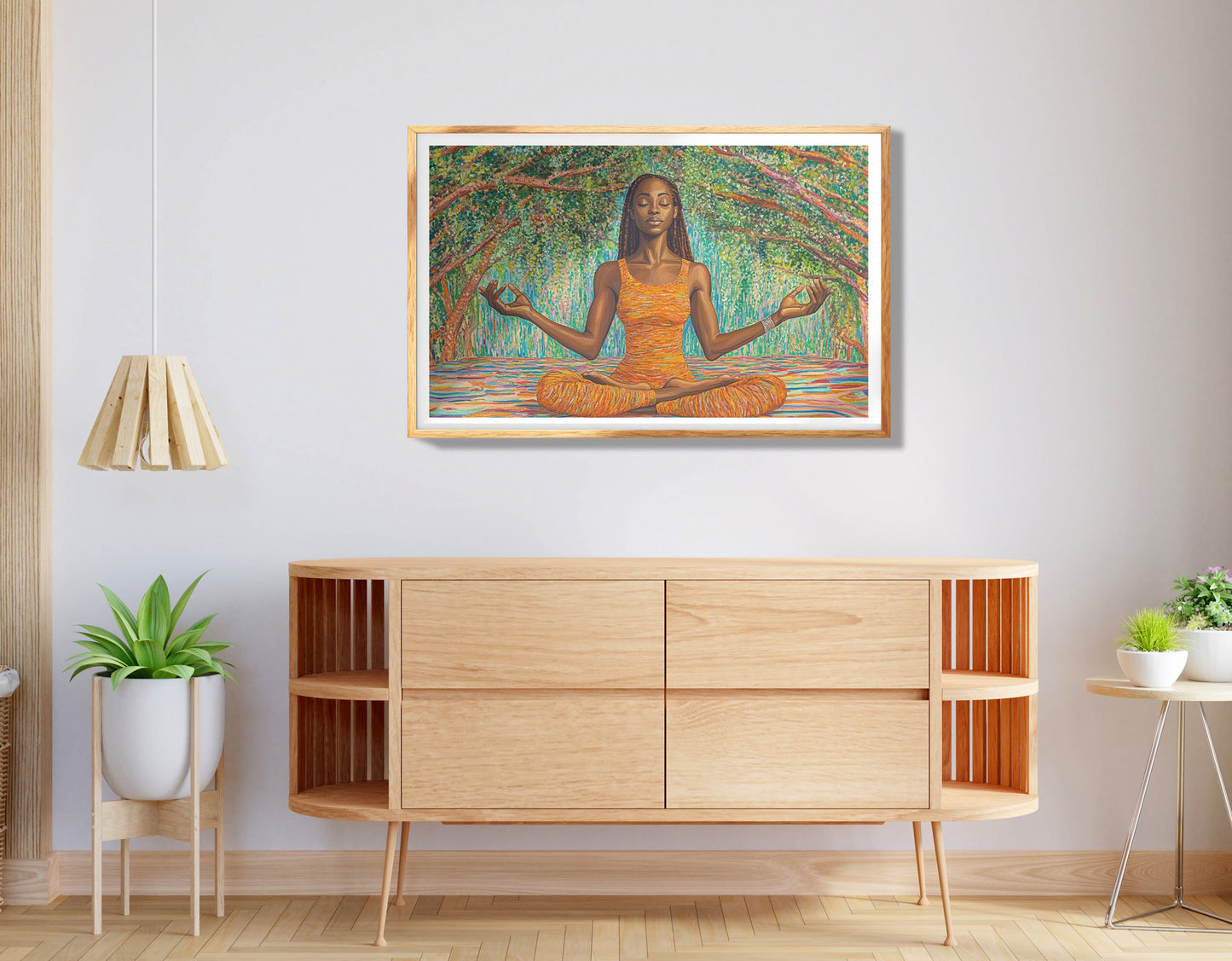 Black Woman Colorful Abstract African American wall art view 74
