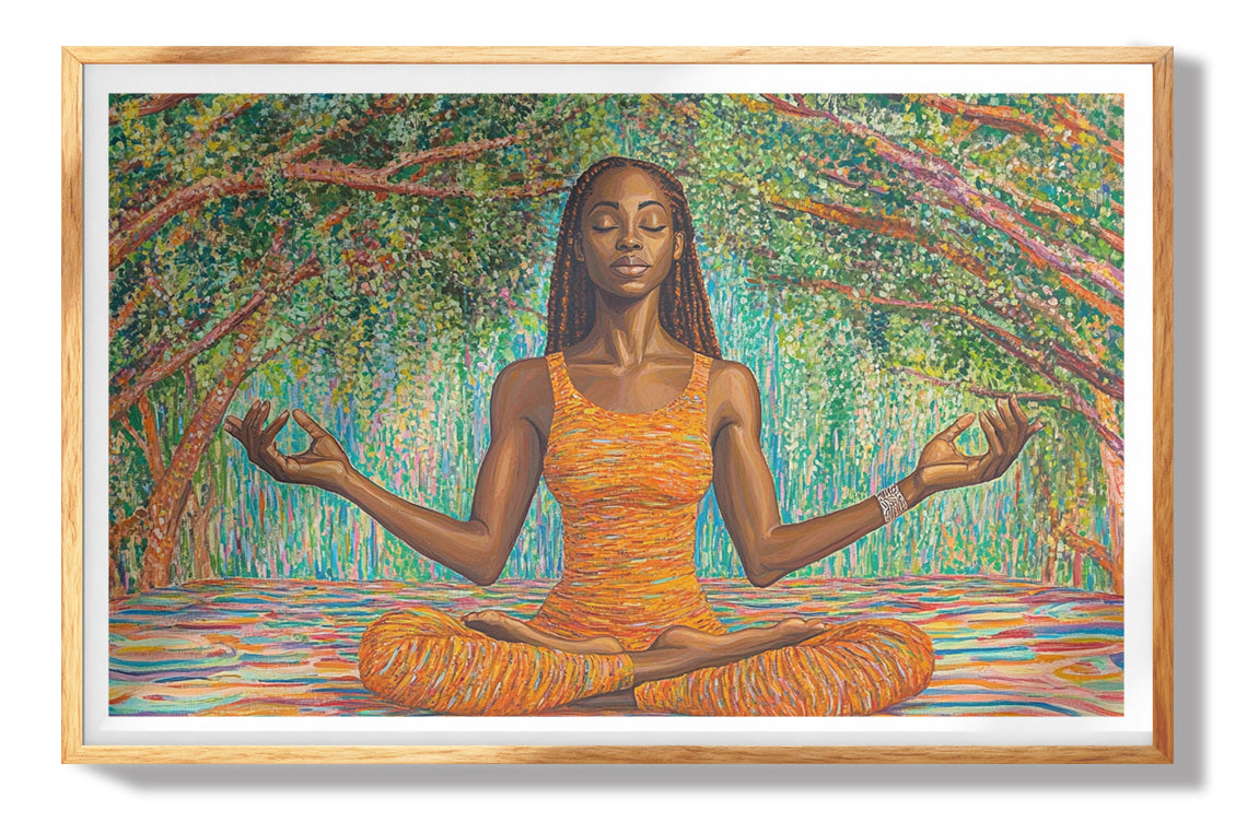 Black Woman Colorful Abstract African American wall art view 73