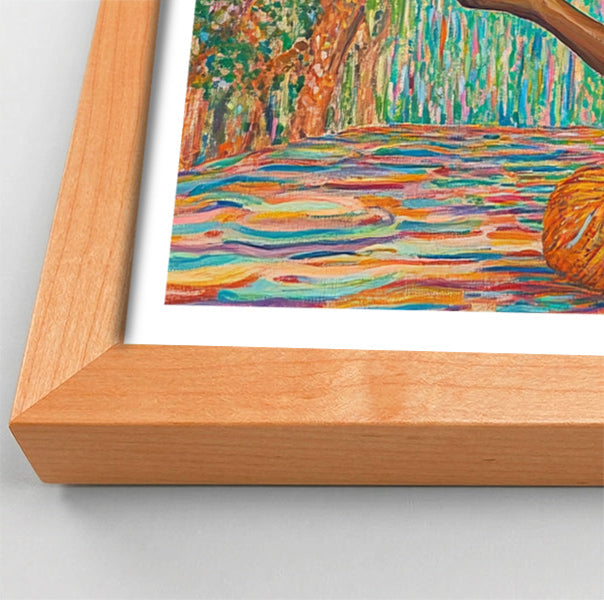 Black Woman Orange Yoga African American wall art view 82