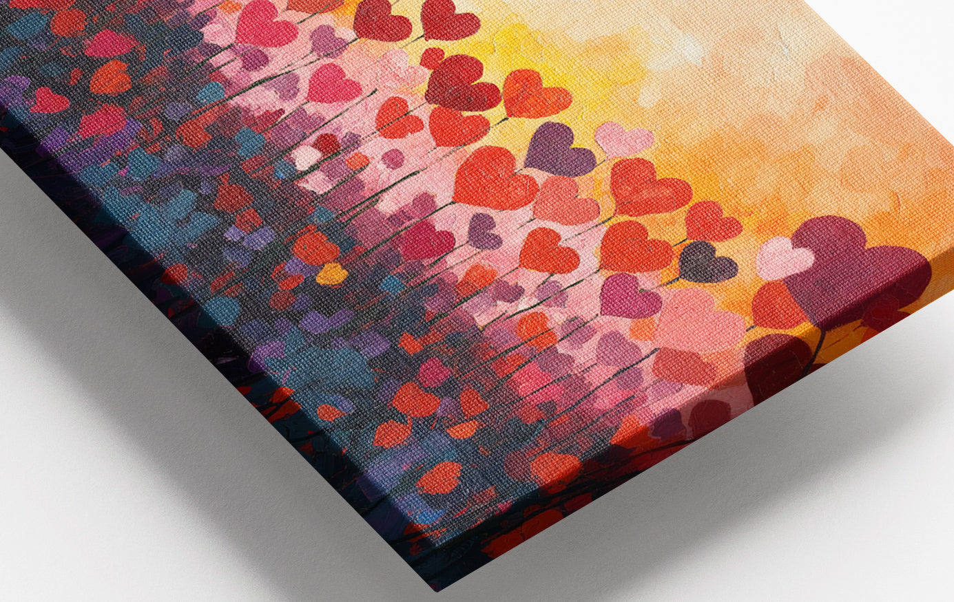 Close-up of Love Heart Abstract Black African American abstract art detail