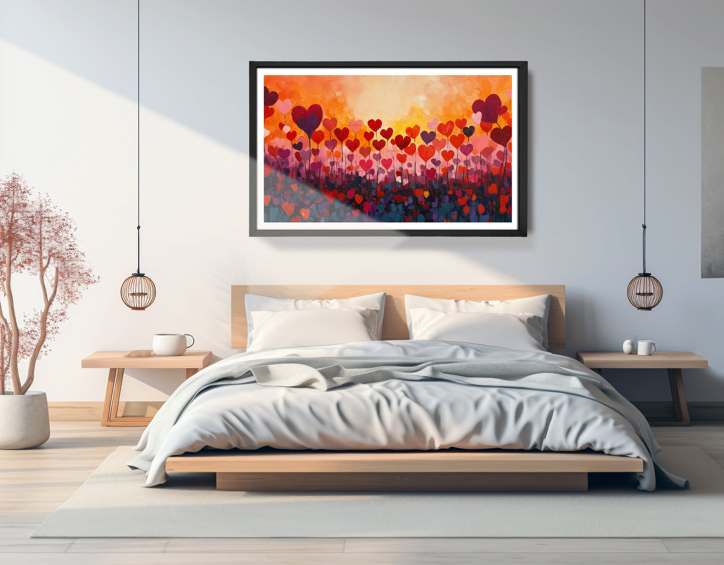 Love Heart Abstract Black African American abstract art view 69
