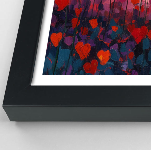 Love Heart Abstract Black African American abstract art view 70