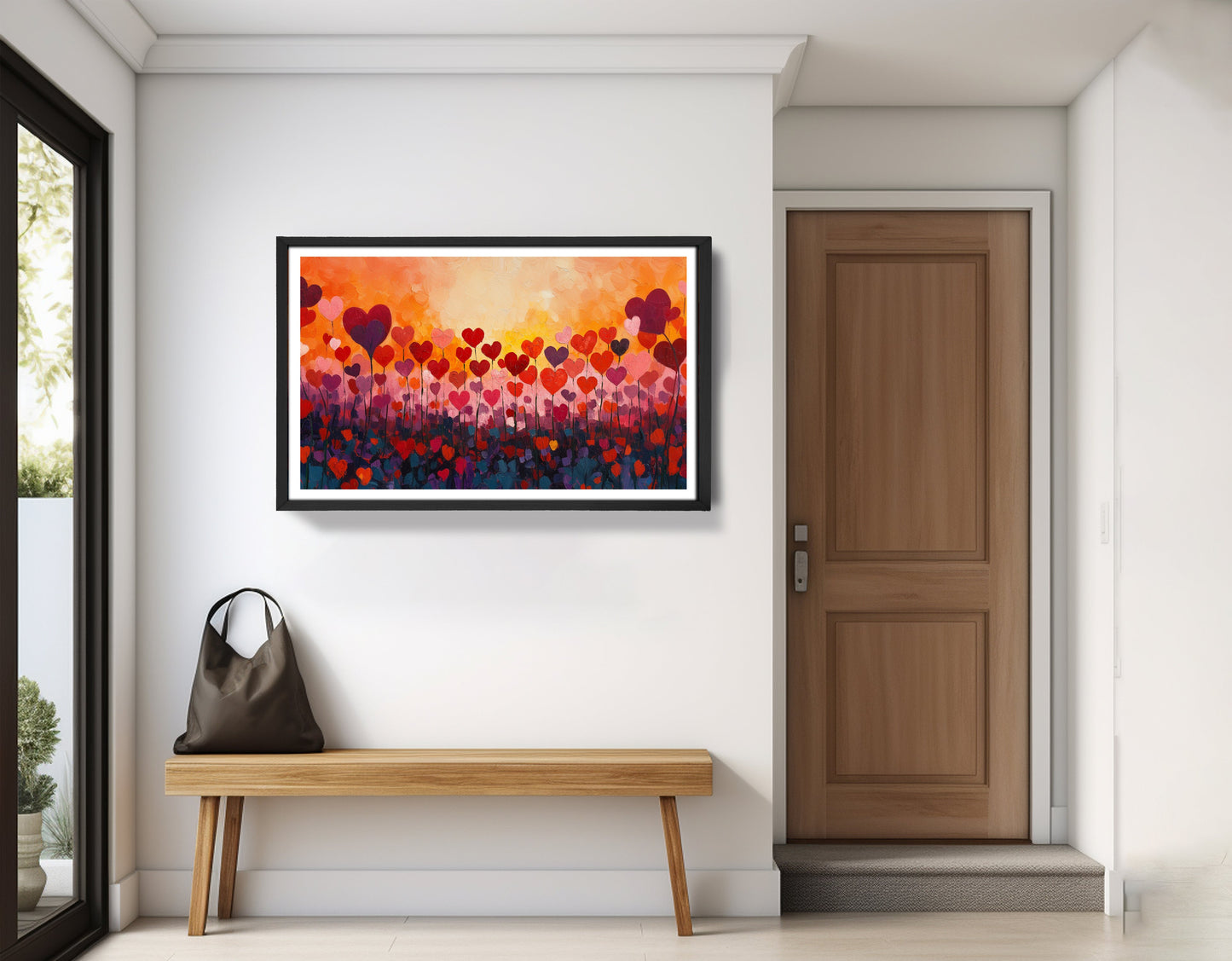 Love Heart Abstract Black African American abstract art view 71