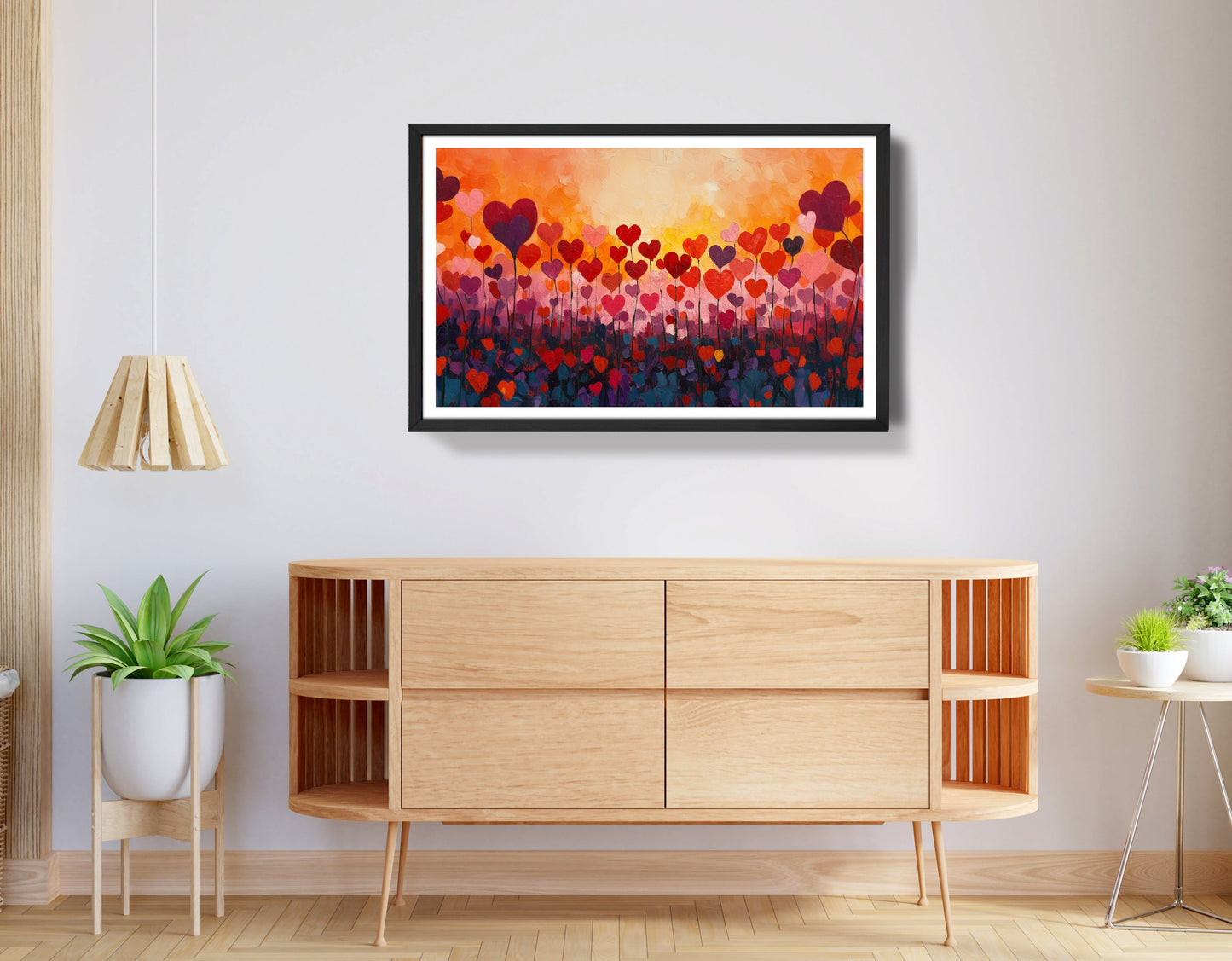 Love Heart Abstract Black African American abstract art view 68