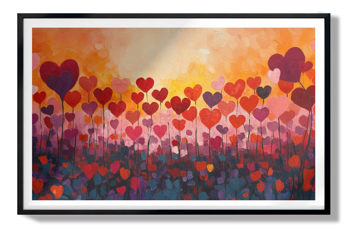 Love Heart Abstract Black African American abstract art view 67