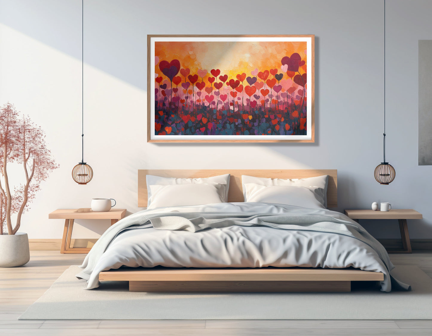 Love Heart Abstract Black African American abstract art view 81