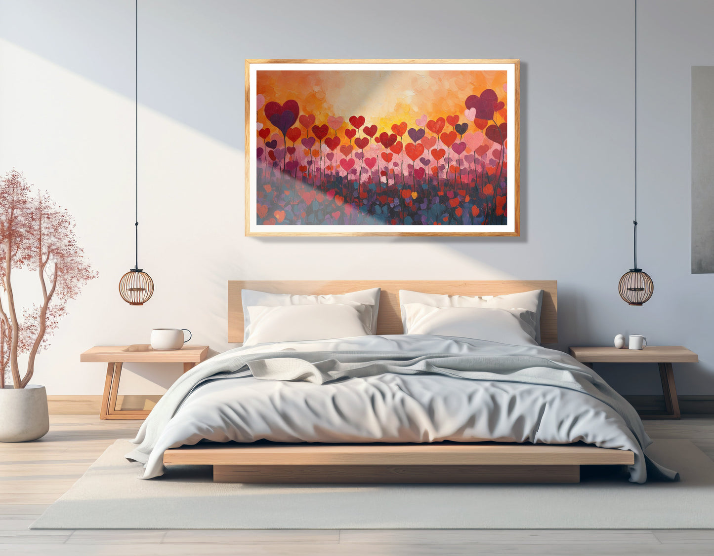 Love Heart Abstract Black African American abstract art view 75