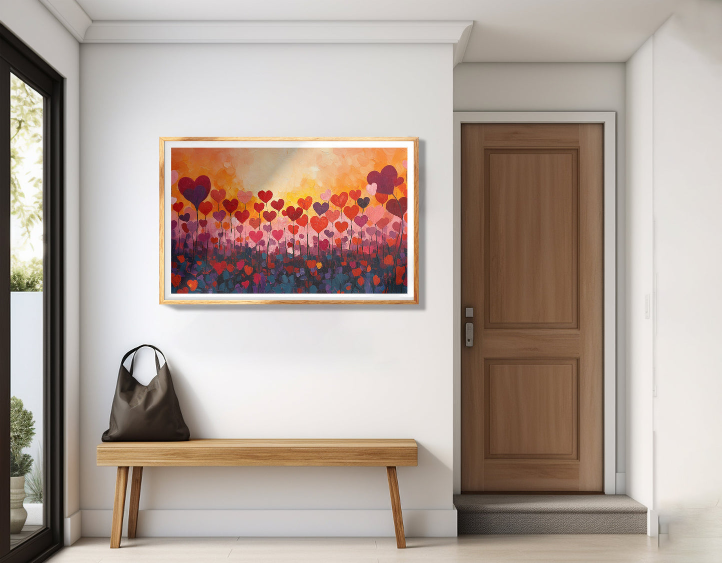 Love Heart Abstract Black African American abstract art view 77