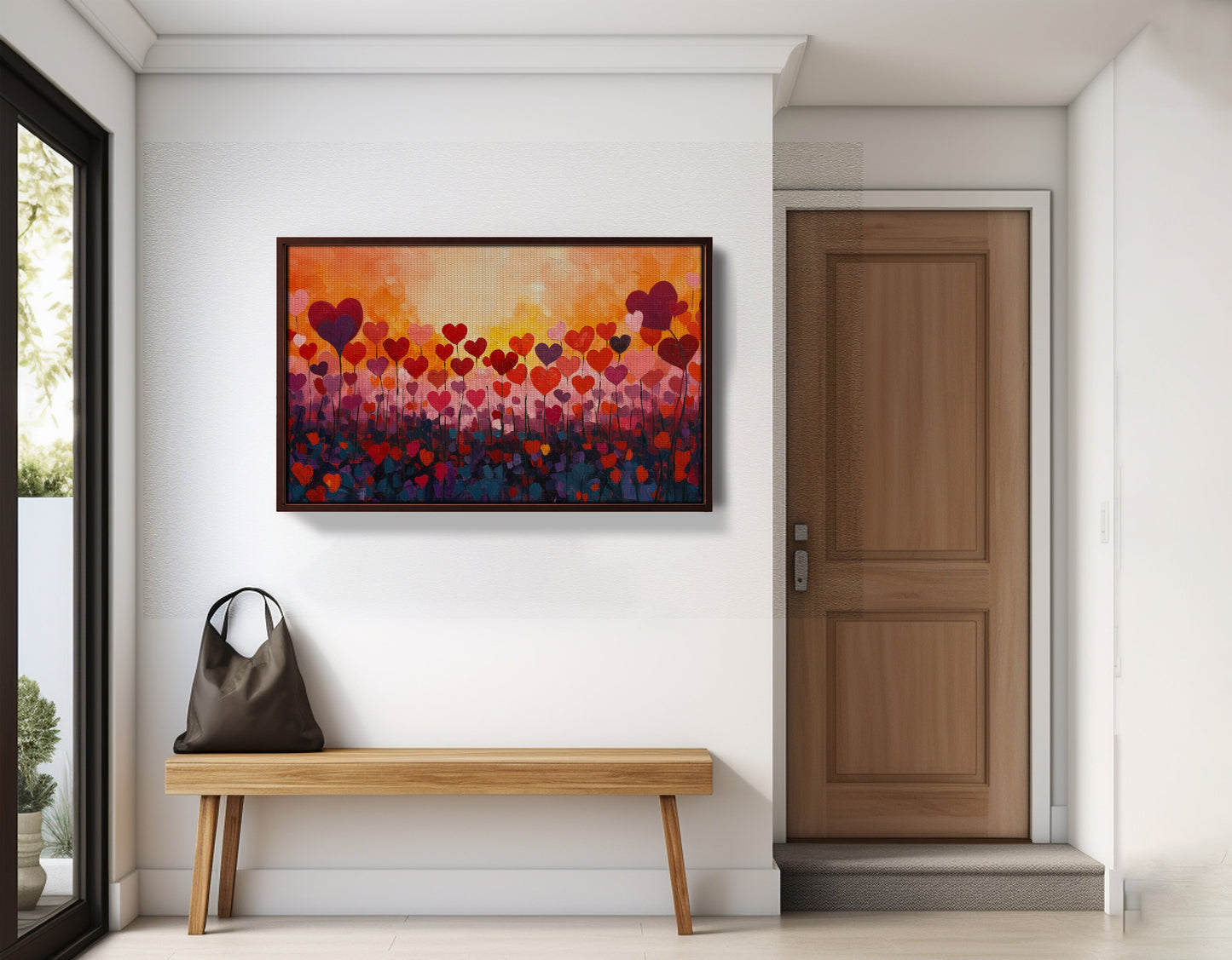 Love Heart Abstract Black African American abstract art view 35
