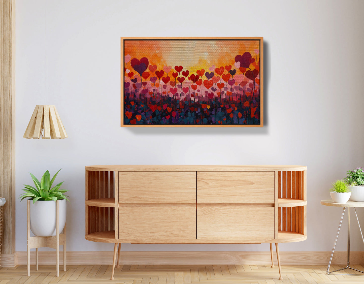 Love Heart Abstract Black African American abstract art view 44