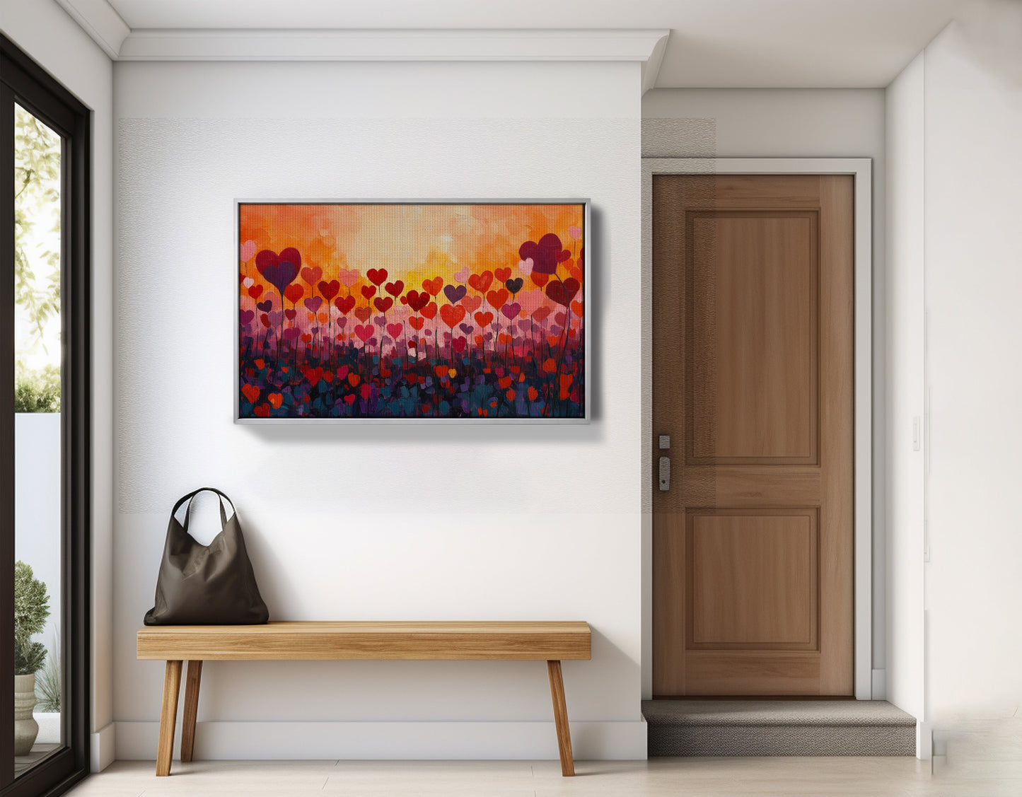 Love Heart Abstract Black African American abstract art view 59