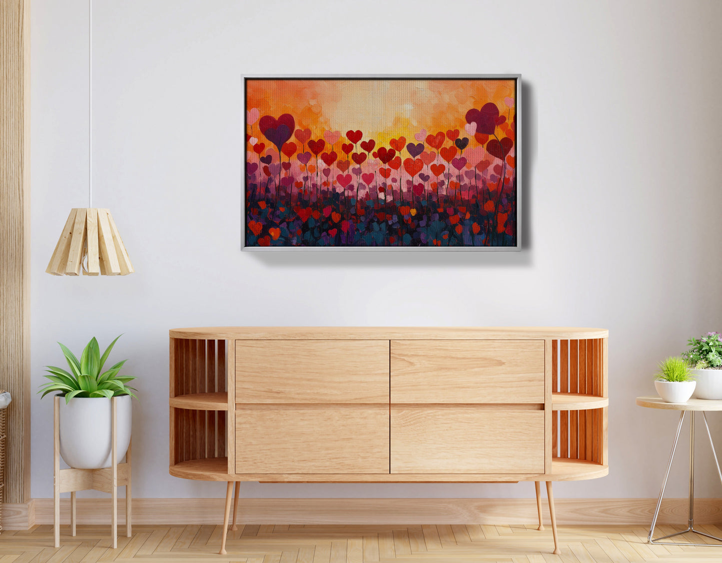 Love Heart Abstract Black African American abstract art view 56