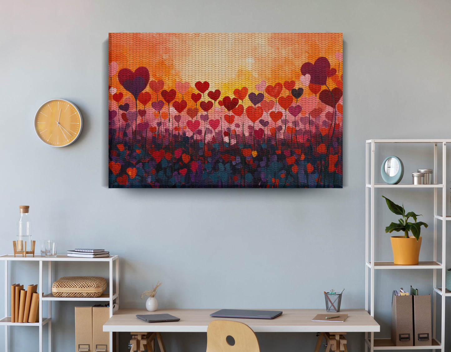 Love Heart Abstract Black African American abstract art view 18