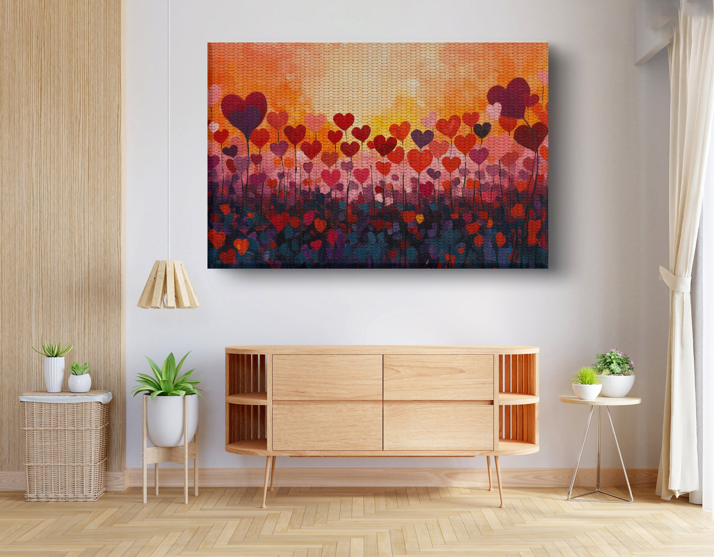 Love Heart Abstract Black African American abstract art view 14