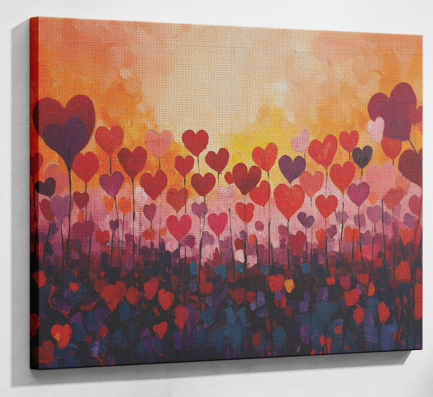 Love Heart Abstract Black African American abstract art view 13