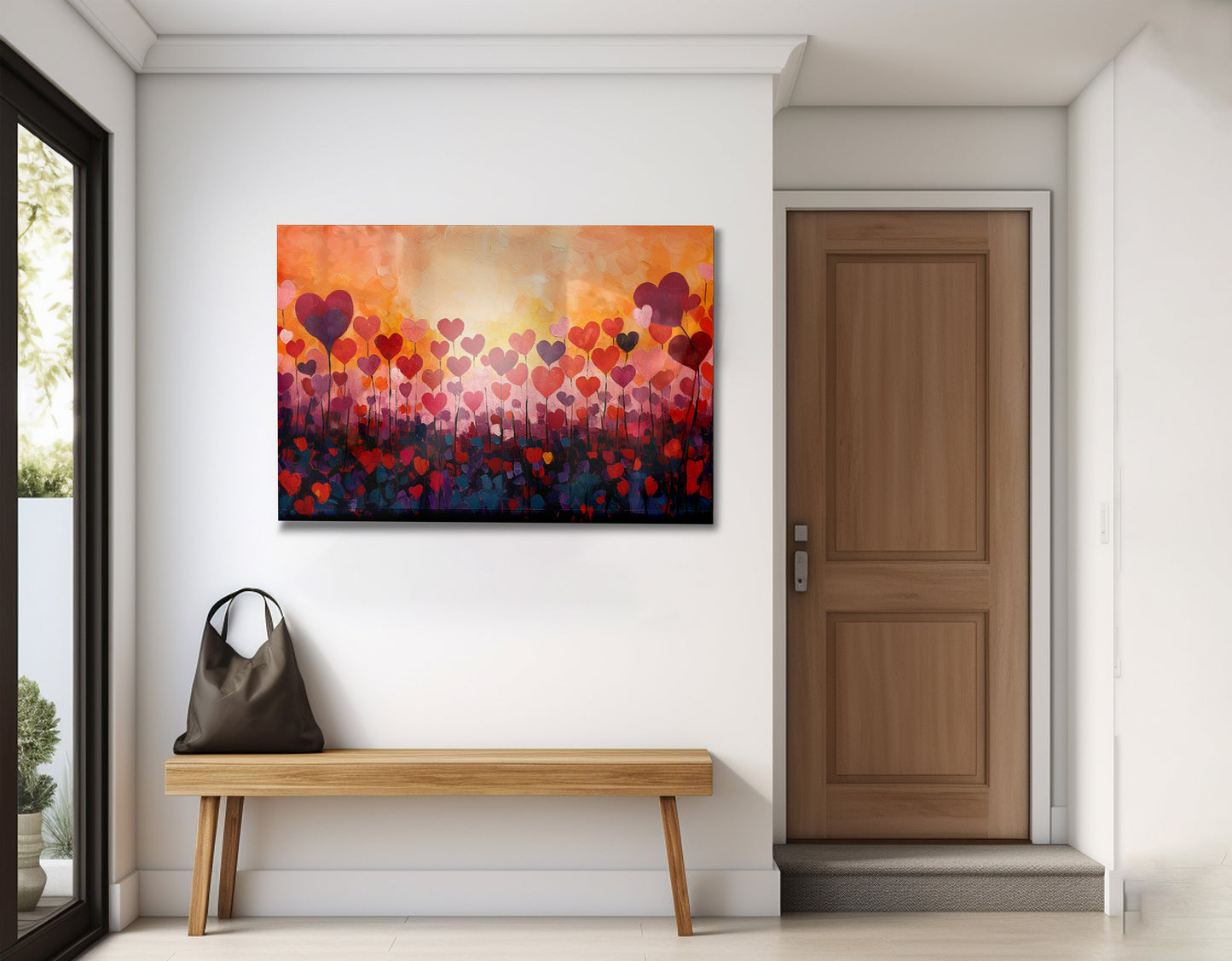 Love Heart Abstract Black African American abstract art view 23