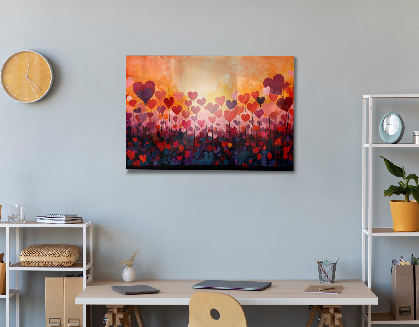Love Heart Abstract Black African American abstract art view 24