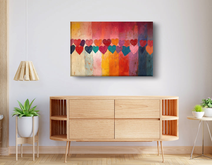 Colorful Heart Wall Art Print