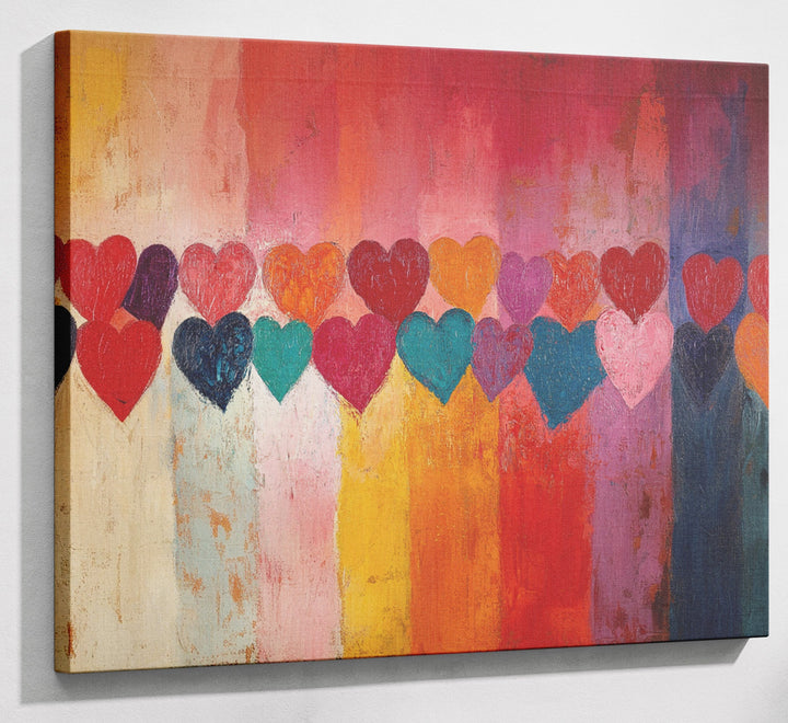 Colorful Heart African American canvas print canvas print with visible wall art format