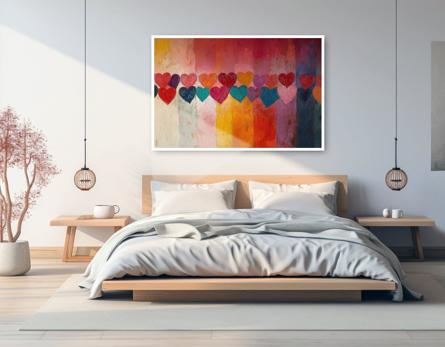 Colorful Heart African American canvas print artwork view