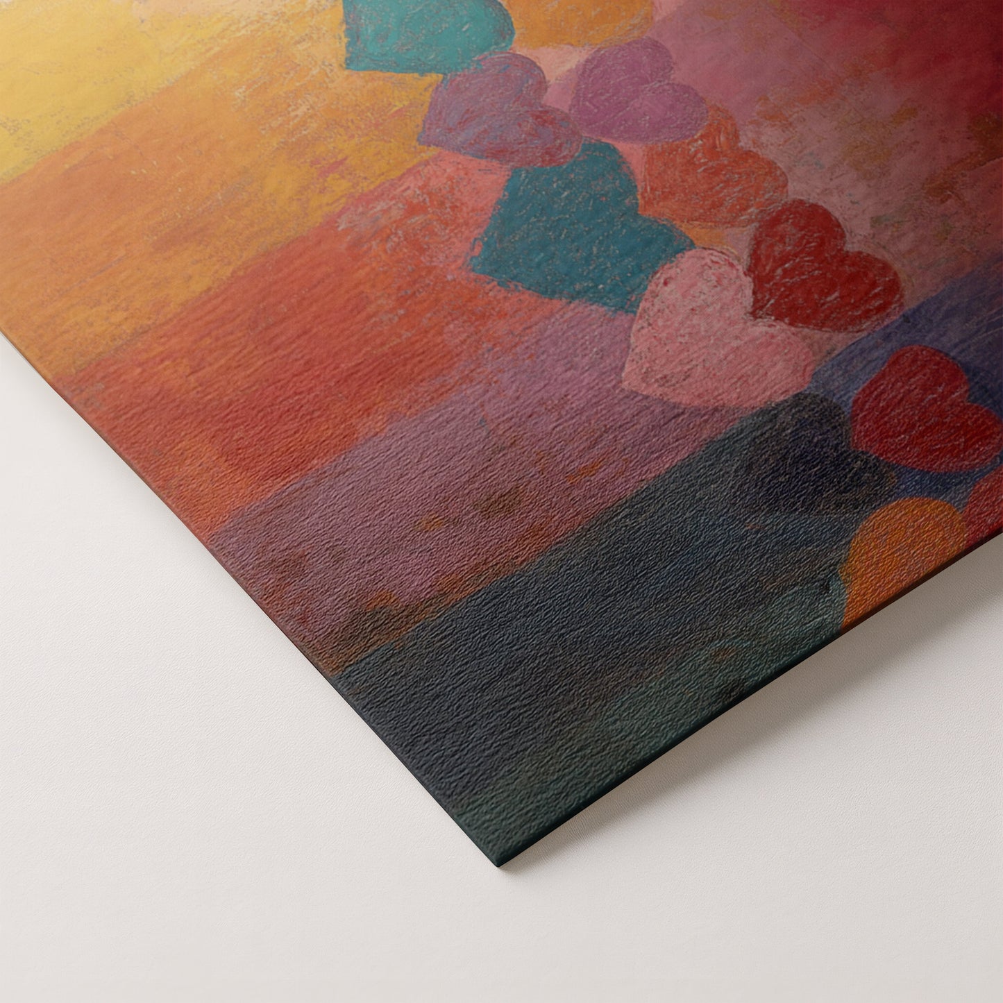 Colorful Heart African American canvas print artwork by MoomZee Artwork
