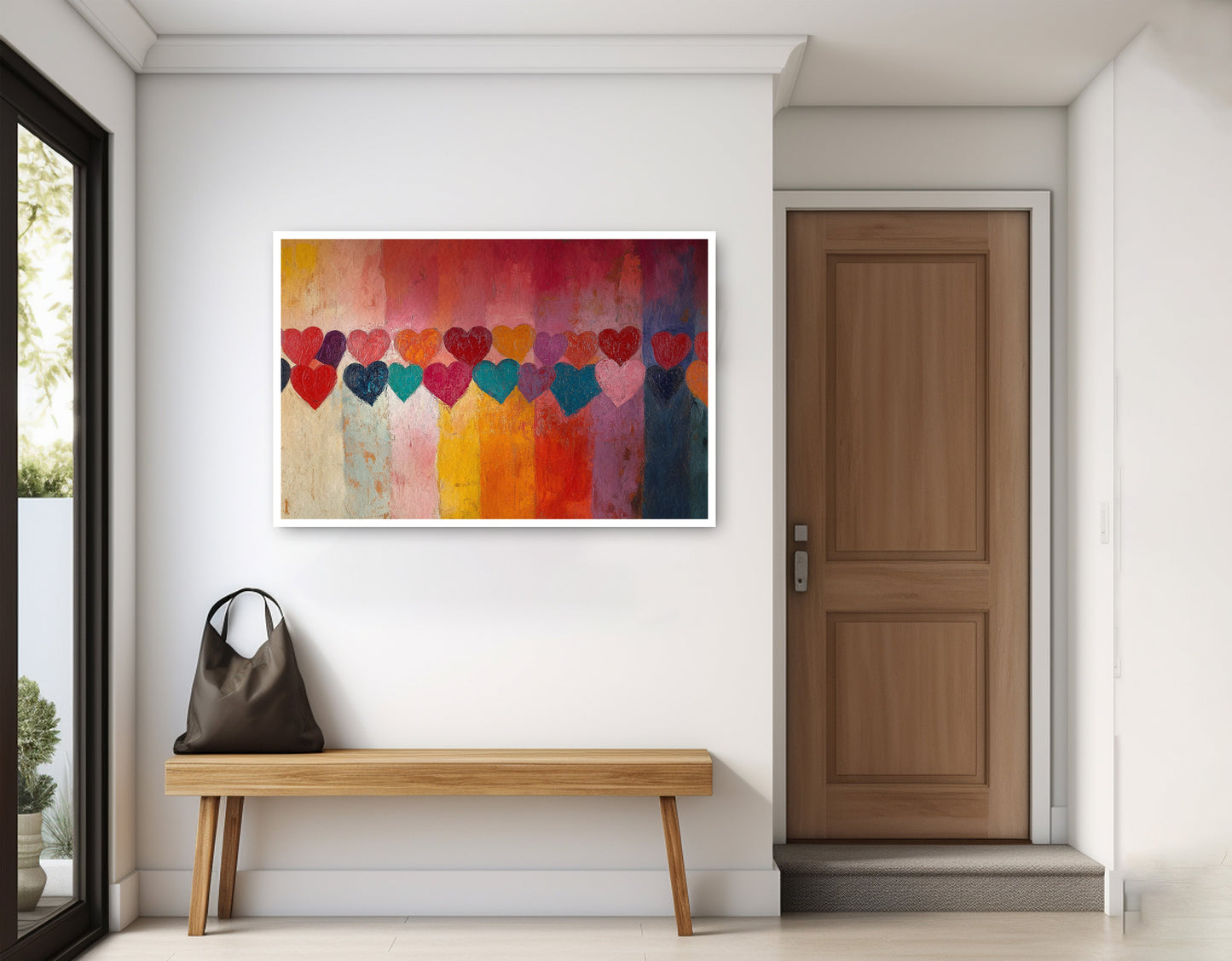 Colorful Heart African American canvas print home decor view