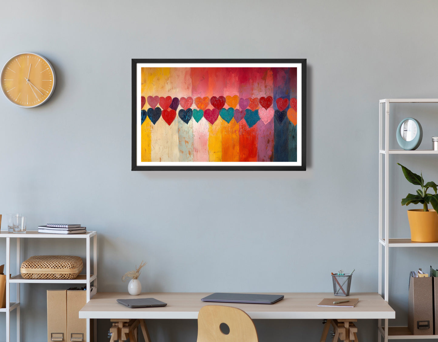 Colorful Heart African American canvas print view 72
