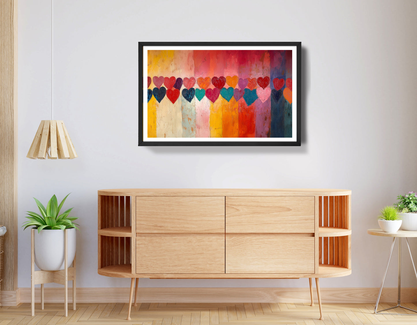 Colorful Heart African American canvas print view 68
