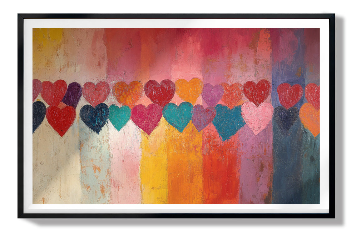 Colorful Heart African American canvas print view 67