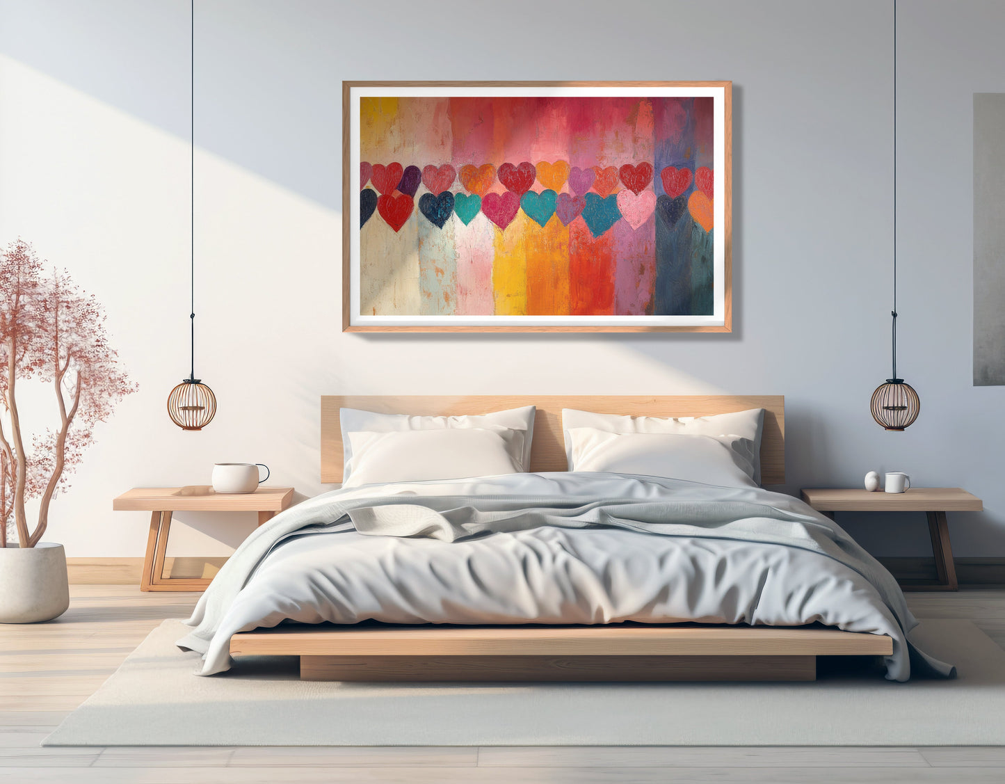 Colorful Heart African American canvas print view 81