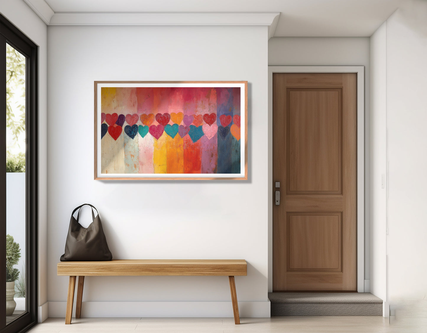 Colorful Heart African American canvas print view 83