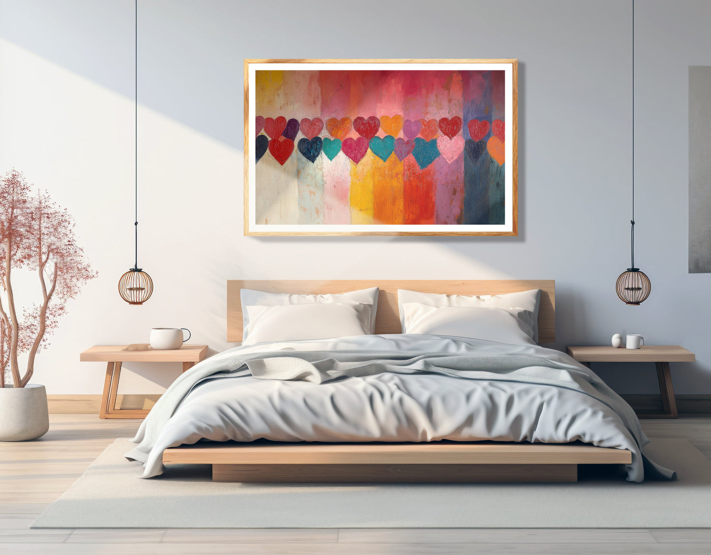Colorful Heart African American canvas print view 75