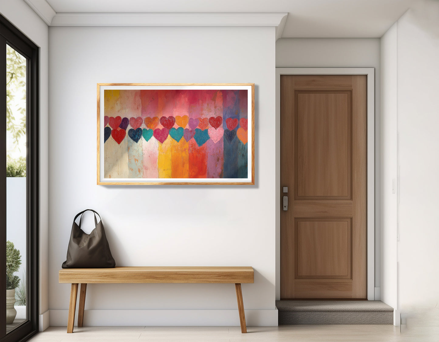Colorful Heart African American canvas print view 77