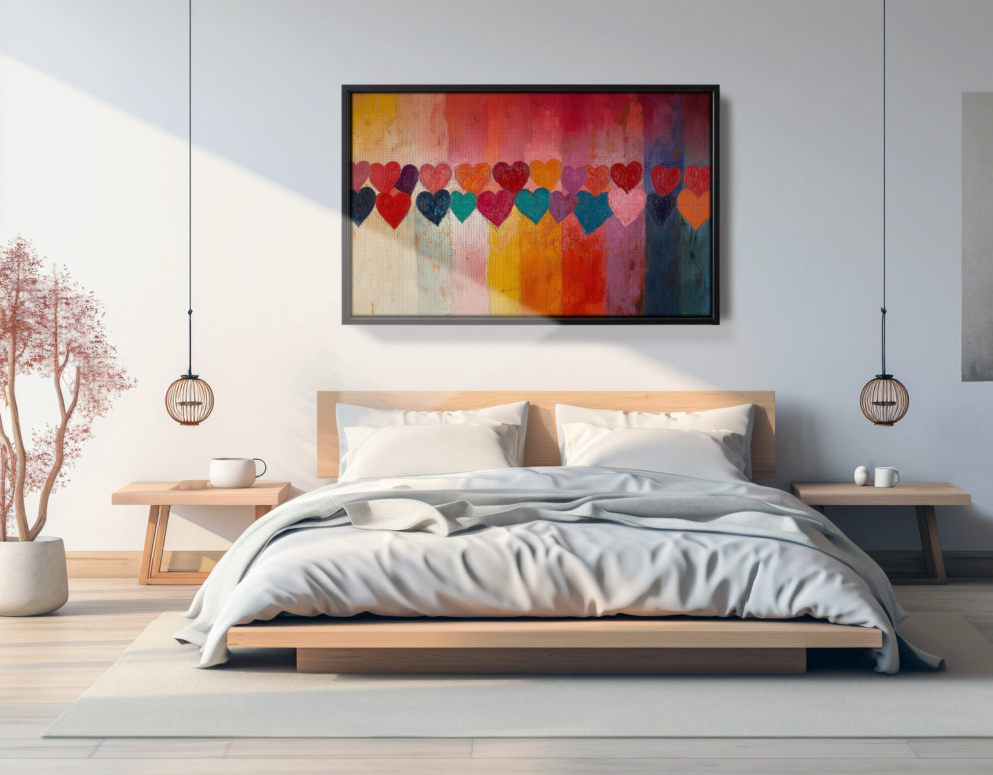 Colorful Heart African American canvas print view 27