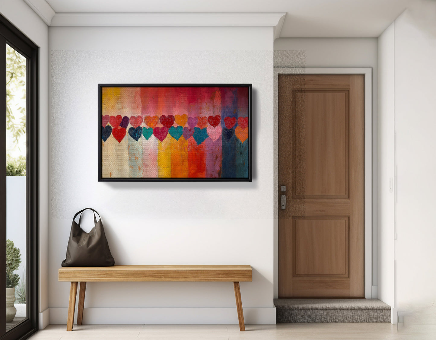 Colorful Heart African American canvas print view 29